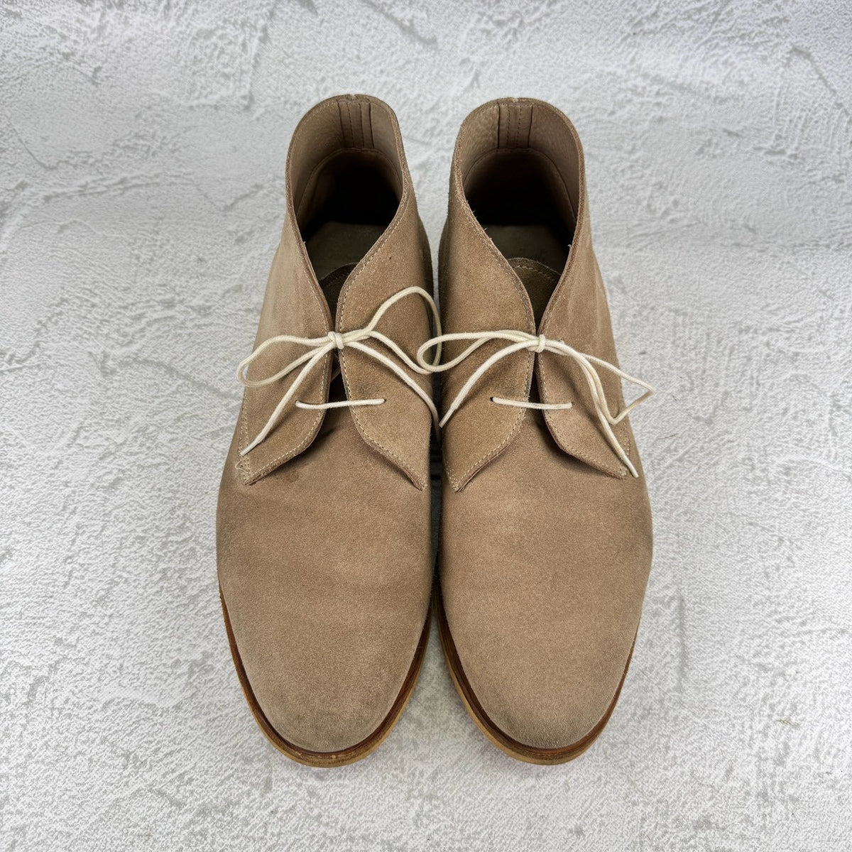Paraboot パラブーツ｜スエード チャッカブーツ｜ライトベージュ UK7.5 / 26cm フランス製 ナチュラルラバーソール W3651