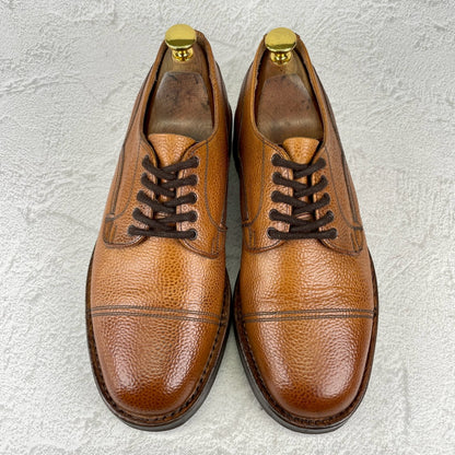 【美品】JOSEPH CHEANEY&SONS ジョセフチーニーアンドサンズ CAIRNGORM 2R / ケンゴン ストレート 外羽根 グレインレザー コマンドソール 茶 ブラウン UK6.5 / 25.0cm【Ｗ3519】
