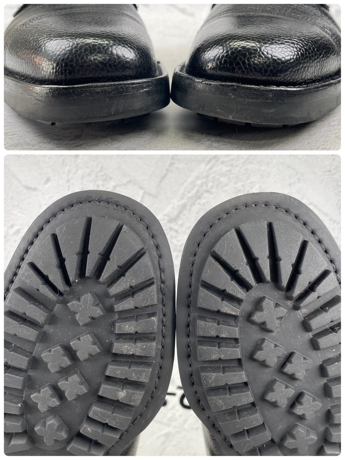 【極美品】JOSEPH CHEANEY&SONS ジョセフチーニーアンドサンズ CAIRNGORM 2R / ケンゴン ストレート 外羽根 グレインレザー コマンドソール 黒 ブラック UK6.5 / 25.0cm【Ｗ3518】