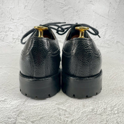 【極美品】JOSEPH CHEANEY&SONS ジョセフチーニーアンドサンズ CAIRNGORM 2R / ケンゴン ストレート 外羽根 グレインレザー コマンドソール 黒 ブラック UK6.5 / 25.0cm【Ｗ3518】