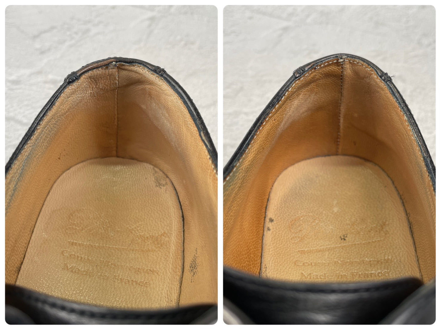 Paraboot パラブーツ CHAMBORD シャンボード Uチップ 外羽根 黒 ブラック UK6.5 / 25.0cm【Ｗ3517】