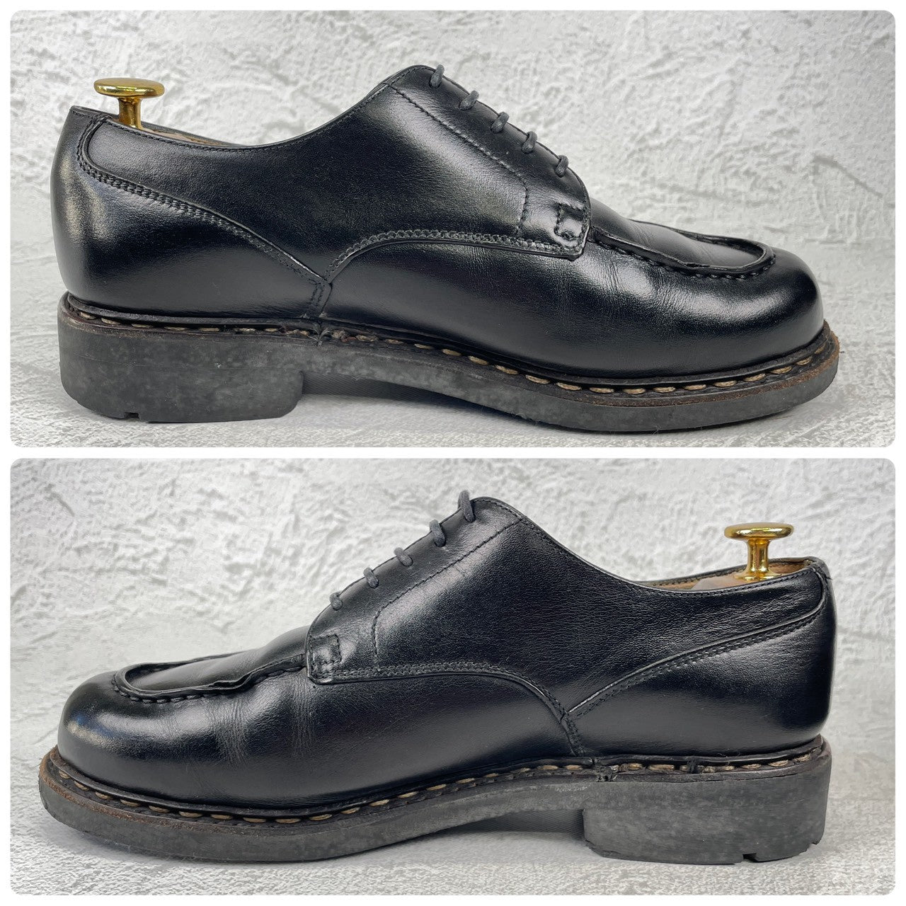 Paraboot パラブーツ CHAMBORD シャンボード Uチップ 外羽根 黒 ブラック UK6.5 / 25.0cm【Ｗ3517】