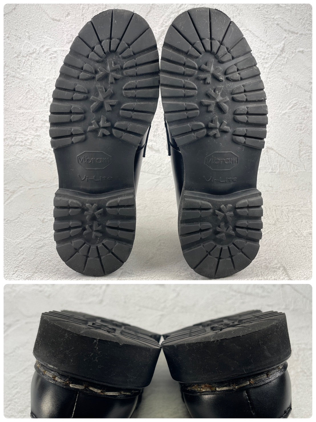 【極美品】Berwick1707 バーウィック 5293 コインローファー ビーフサドル ヴィブラムヴィライトソール 黒 ブラック UK5.5 / 24.5cm【W3514】