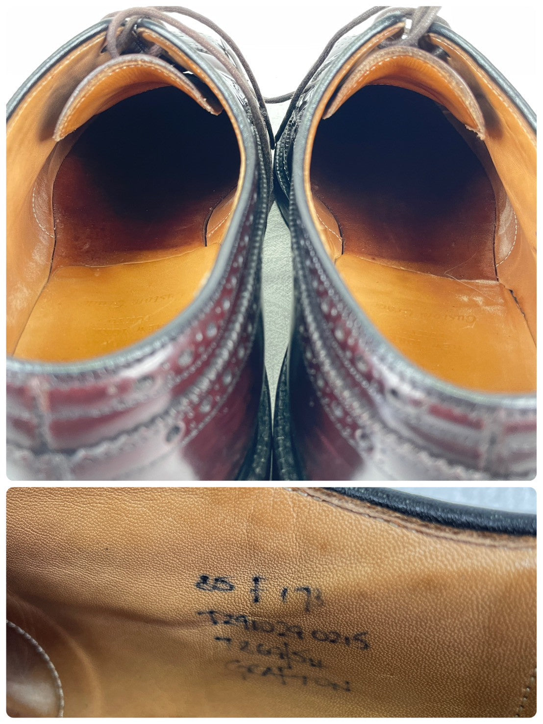 【リフト交換済み】Church's チャーチ GRAFTON グラフトン ウイング 外羽根 メダリオン 茶 ブラウン UK8 / 26.5cm【Ｗ3526】