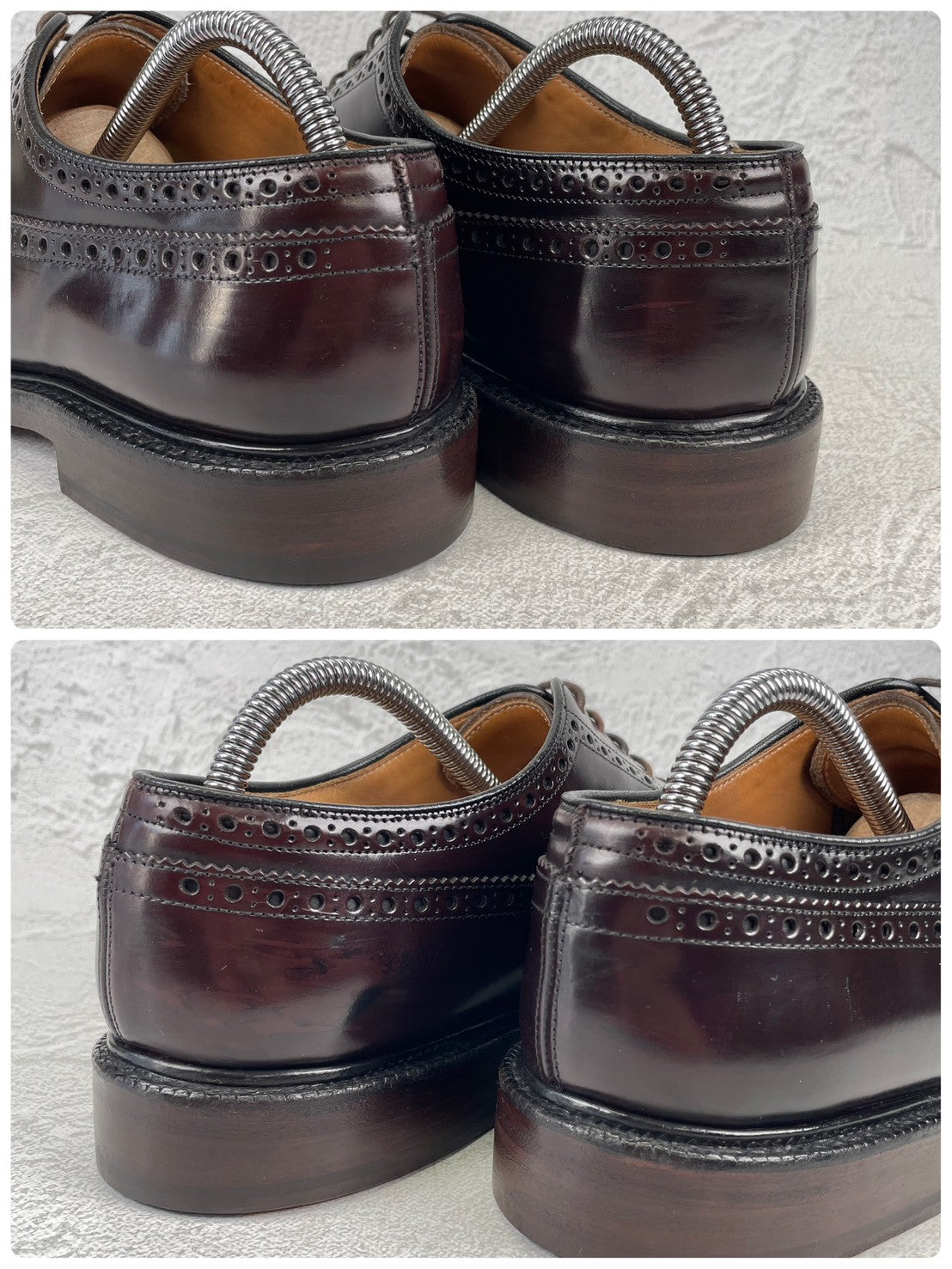 【リフト交換済み】Church's チャーチ GRAFTON グラフトン ウイング 外羽根 メダリオン 茶 ブラウン UK8 / 26.5cm【Ｗ3526】