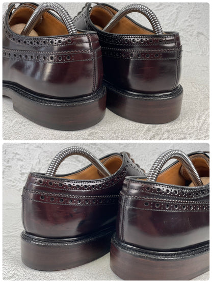【リフト交換済み】Church's チャーチ GRAFTON グラフトン ウイング 外羽根 メダリオン 茶 ブラウン UK8 / 26.5cm【Ｗ3526】