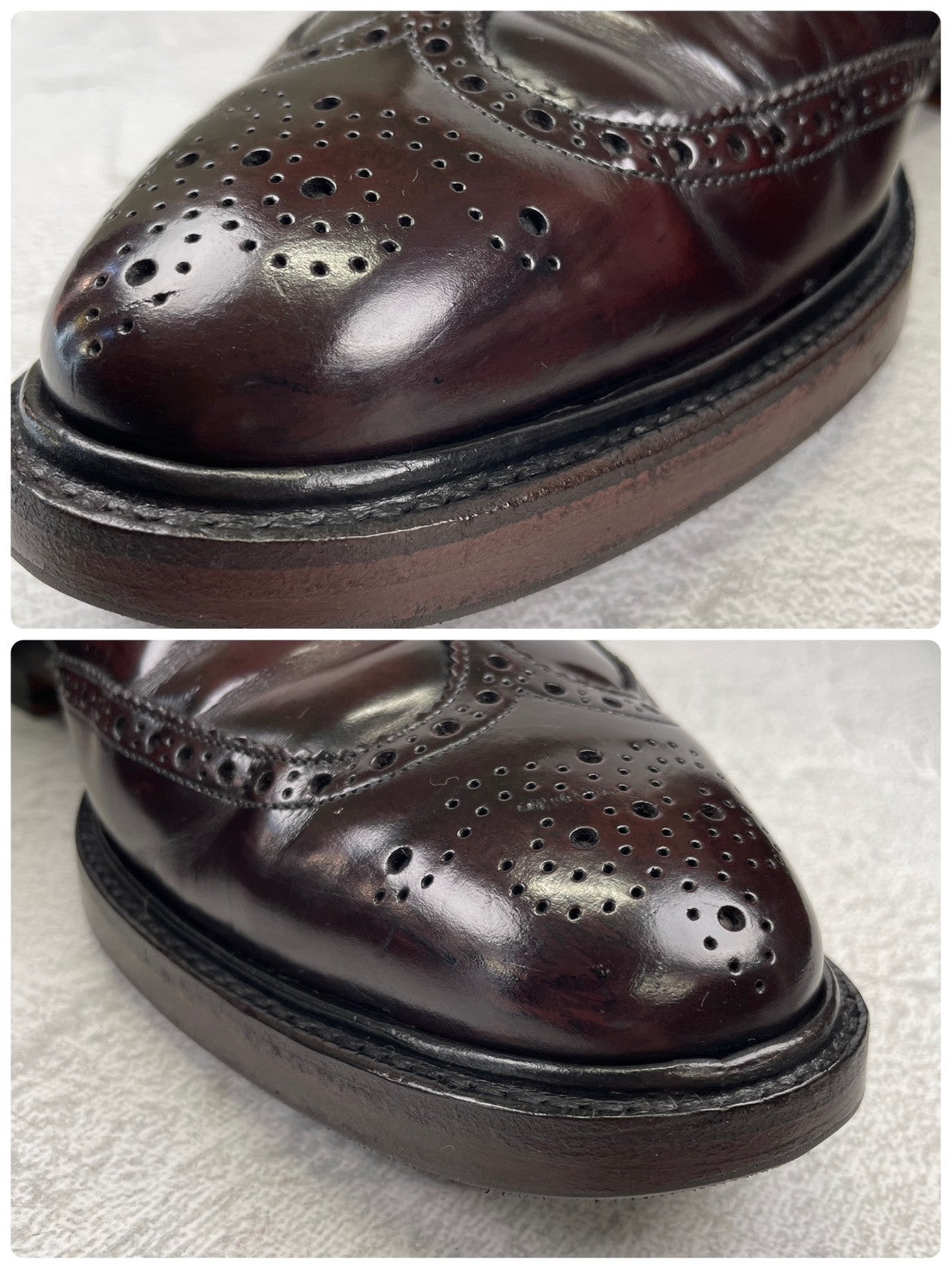 【リフト交換済み】Church's チャーチ GRAFTON グラフトン ウイング 外羽根 メダリオン 茶 ブラウン UK8 / 26.5cm【Ｗ3526】