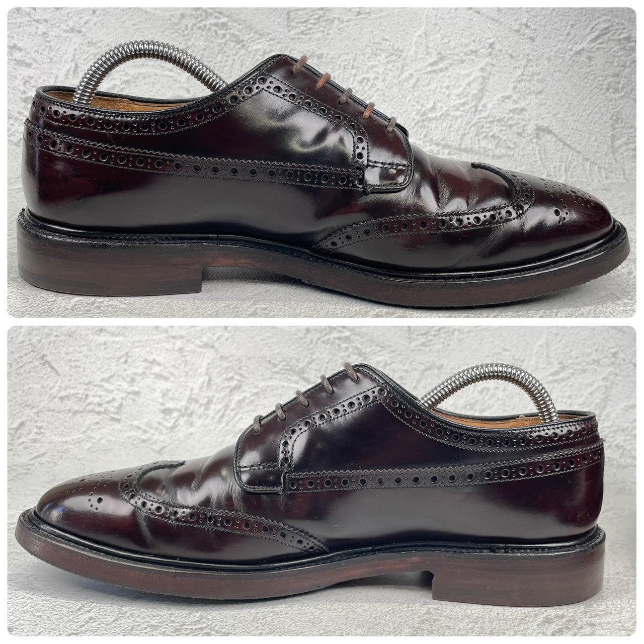 【リフト交換済み】Church's チャーチ GRAFTON グラフトン ウイング 外羽根 メダリオン 茶 ブラウン UK8 / 26.5cm【Ｗ3526】