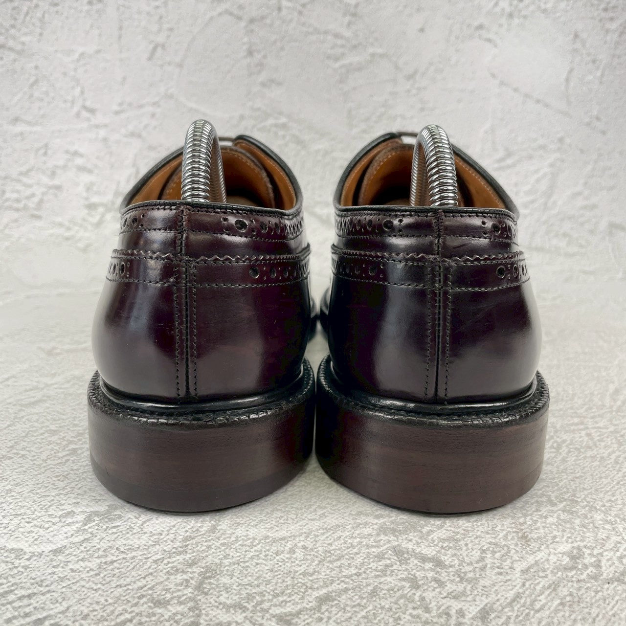 【リフト交換済み】Church's チャーチ GRAFTON グラフトン ウイング 外羽根 メダリオン 茶 ブラウン UK8 / 26.5cm【Ｗ3526】