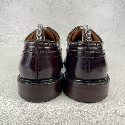 【リフト交換済み】Church's チャーチ GRAFTON グラフトン ウイング 外羽根 メダリオン 茶 ブラウン UK8 / 26.5cm【Ｗ3526】