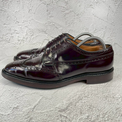 【リフト交換済み】Church's チャーチ GRAFTON グラフトン ウイング 外羽根 メダリオン 茶 ブラウン UK8 / 26.5cm【Ｗ3526】