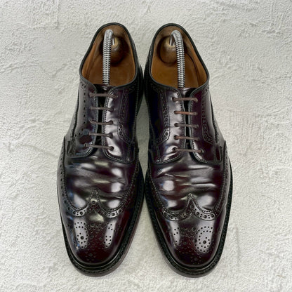 【リフト交換済み】Church's チャーチ GRAFTON グラフトン ウイング 外羽根 メダリオン 茶 ブラウン UK8 / 26.5cm【Ｗ3526】