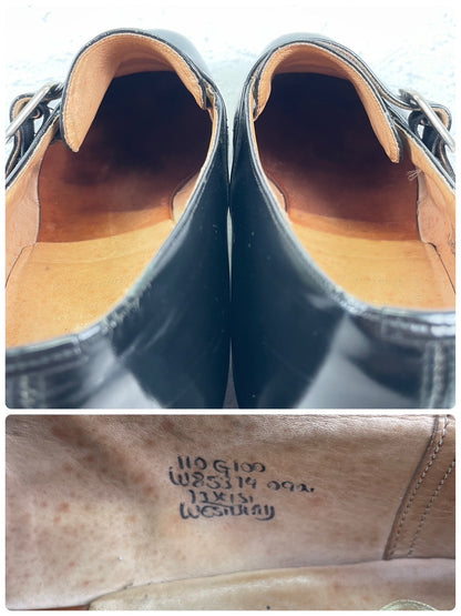 【リフト交換済み】Church's チャーチ WESTBURY ウェストバリー シングルモンク 金具 黒 ブラック UK11 / 29.5cm【Ｗ3525】