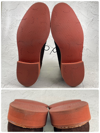 【未使用】CROCKETT&JONES クロケット＆ジョーンズ SKYE スカイ ウイング ブローグ カントリーブーツ スエード 茶 ブラウン UK7.5 / 26.0cm【W3527】