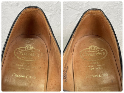 【リフト交換済み】Church's チャーチ WESTBURY ウェストバリー シングルモンク 金具 黒 ブラック UK11 / 29.5cm【Ｗ3525】