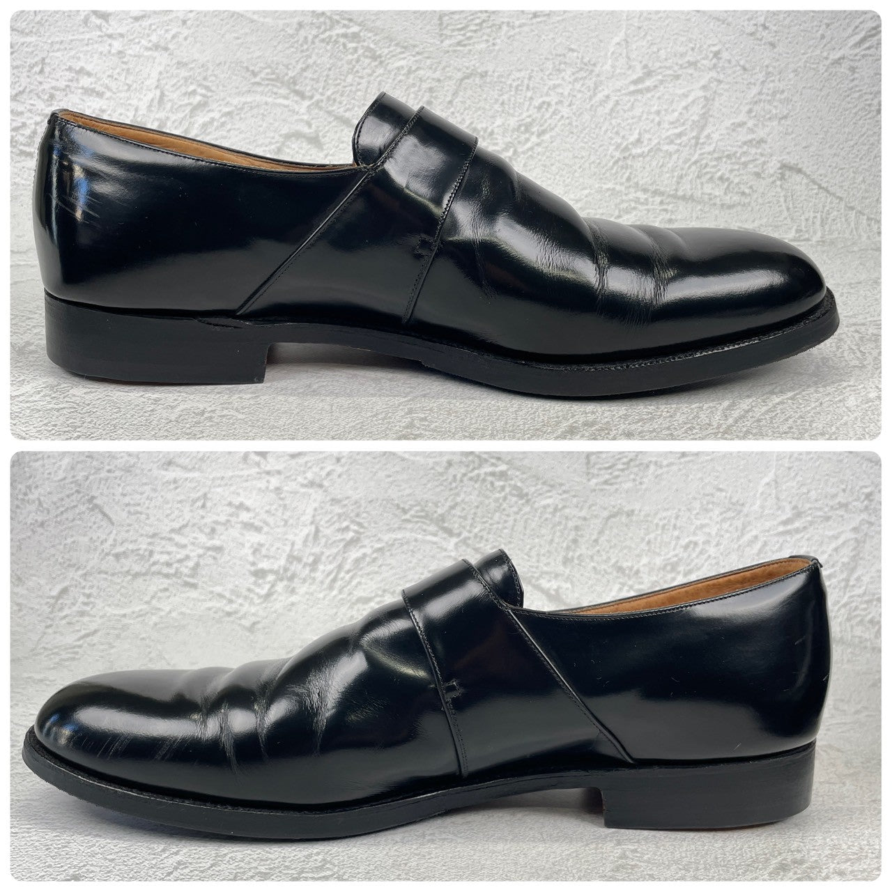 【リフト交換済み】Church's チャーチ WESTBURY ウェストバリー シングルモンク 金具 黒 ブラック UK11 / 29.5cm【Ｗ3525】