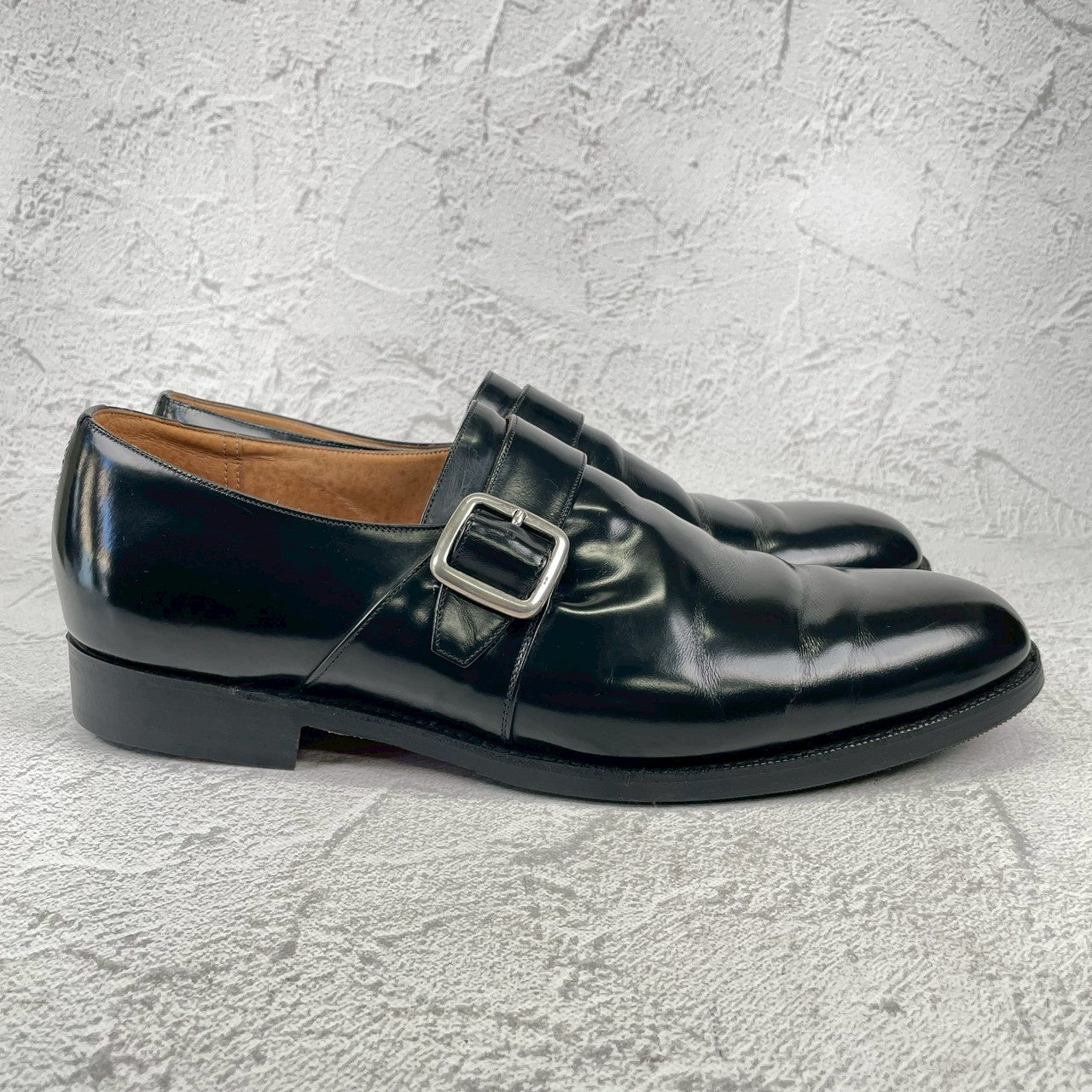 【リフト交換済み】Church's チャーチ WESTBURY ウェストバリー シングルモンク 金具 黒 ブラック UK11 / 29.5cm【Ｗ3525】