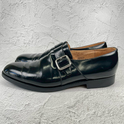 【リフト交換済み】Church's チャーチ WESTBURY ウェストバリー シングルモンク 金具 黒 ブラック UK11 / 29.5cm【Ｗ3525】