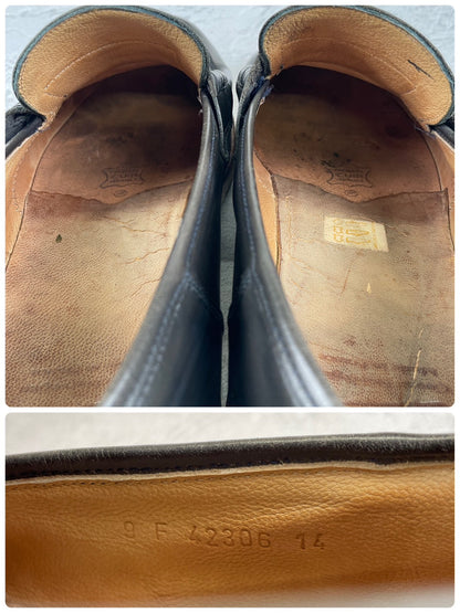 【かかと修理済み】Paraboot パラブーツ REIMS ランス コインローファー ビーフロール カーキ UK9 / 27.5cm【Ｗ3524】