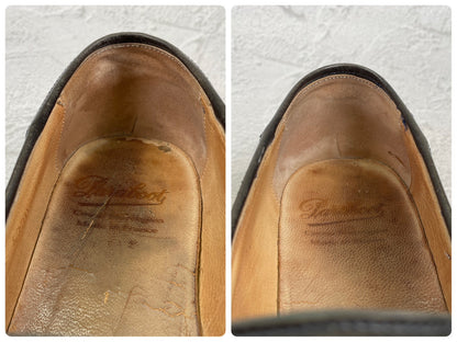 【かかと修理済み】Paraboot パラブーツ REIMS ランス コインローファー ビーフロール カーキ UK9 / 27.5cm【Ｗ3524】