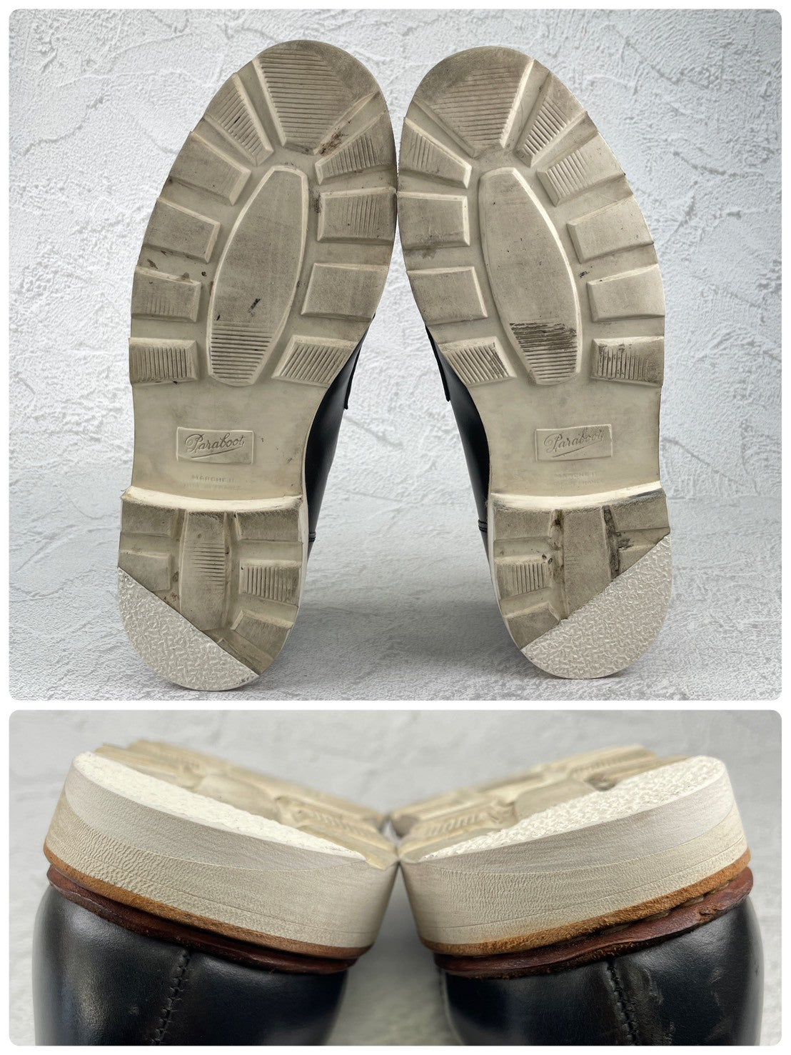 【かかと修理済み】Paraboot パラブーツ REIMS ランス コインローファー ビーフロール カーキ UK9 / 27.5cm【Ｗ3524】