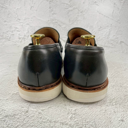 【かかと修理済み】Paraboot パラブーツ REIMS ランス コインローファー ビーフロール カーキ UK9 / 27.5cm【Ｗ3524】