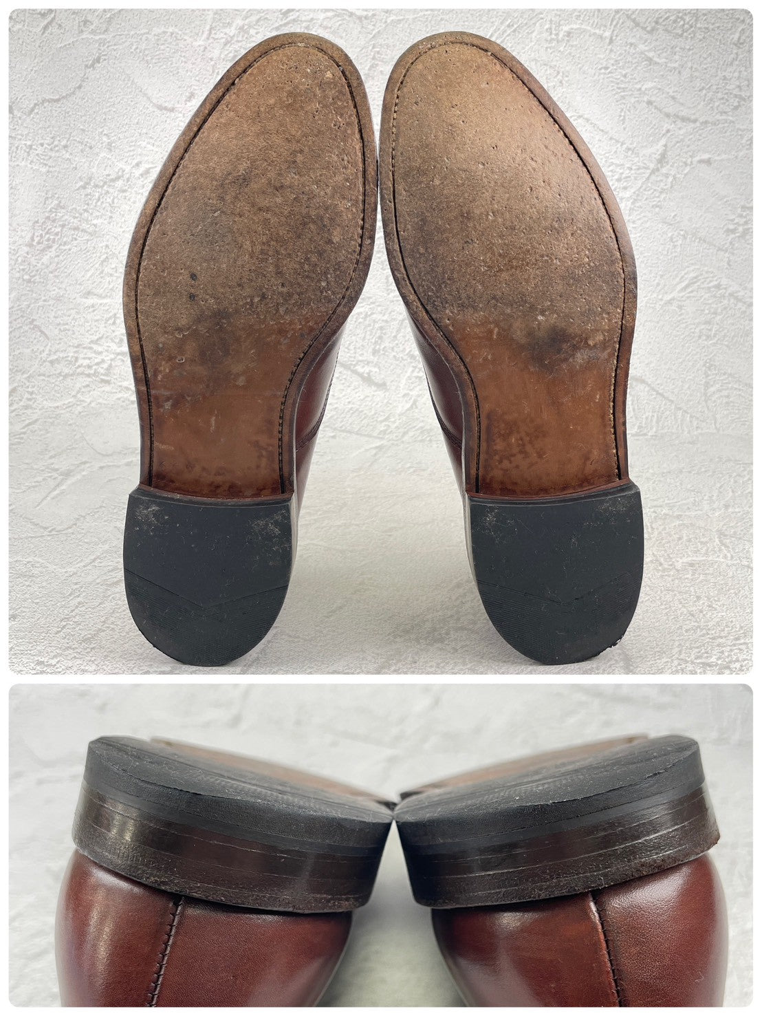 【良品】Allen Edmonds アレンエドモンズ Park Avenue パークアベニュー ストレート 内羽根 6アイレット 茶 ブラウン US8.5 / 26.5cm / Eウィズ【Ｗ3523】