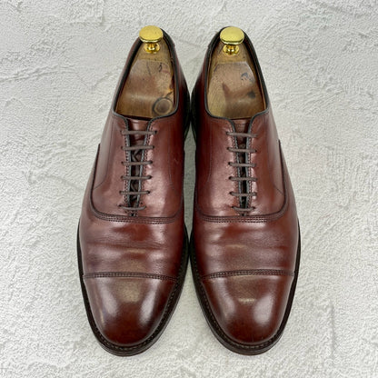 【良品】Allen Edmonds アレンエドモンズ Park Avenue パークアベニュー ストレート 内羽根 6アイレット 茶 ブラウン US8.5 / 26.5cm / Eウィズ【Ｗ3523】