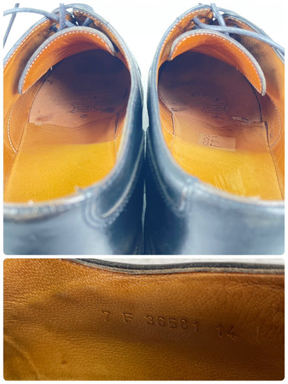 Paraboot パラブーツ CHAMBORD シャンボード Uチップ 外羽根 黒 ブラック UK7 / 25.5cm【Ｗ3521】