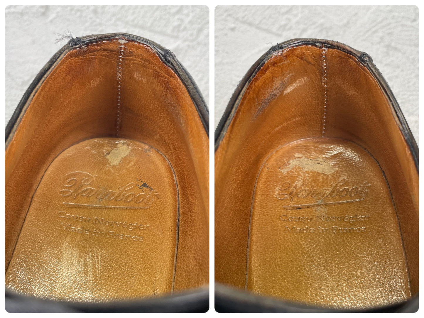 Paraboot パラブーツ CHAMBORD シャンボード Uチップ 外羽根 黒 ブラック UK7 / 25.5cm【Ｗ3521】