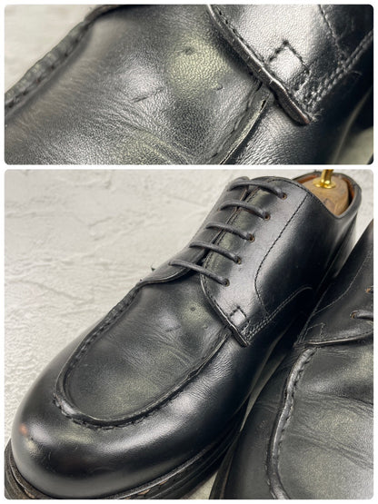 Paraboot パラブーツ CHAMBORD シャンボード Uチップ 外羽根 黒 ブラック UK7 / 25.5cm【Ｗ3521】