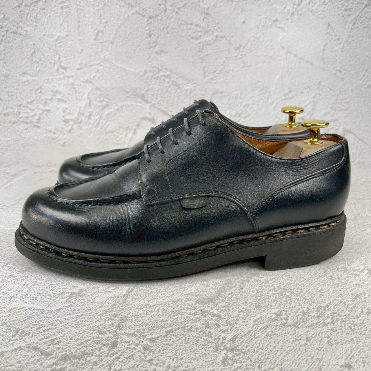 Paraboot パラブーツ CHAMBORD シャンボード Uチップ 外羽根 黒 ブラック UK7 / 25.5cm【Ｗ3521】