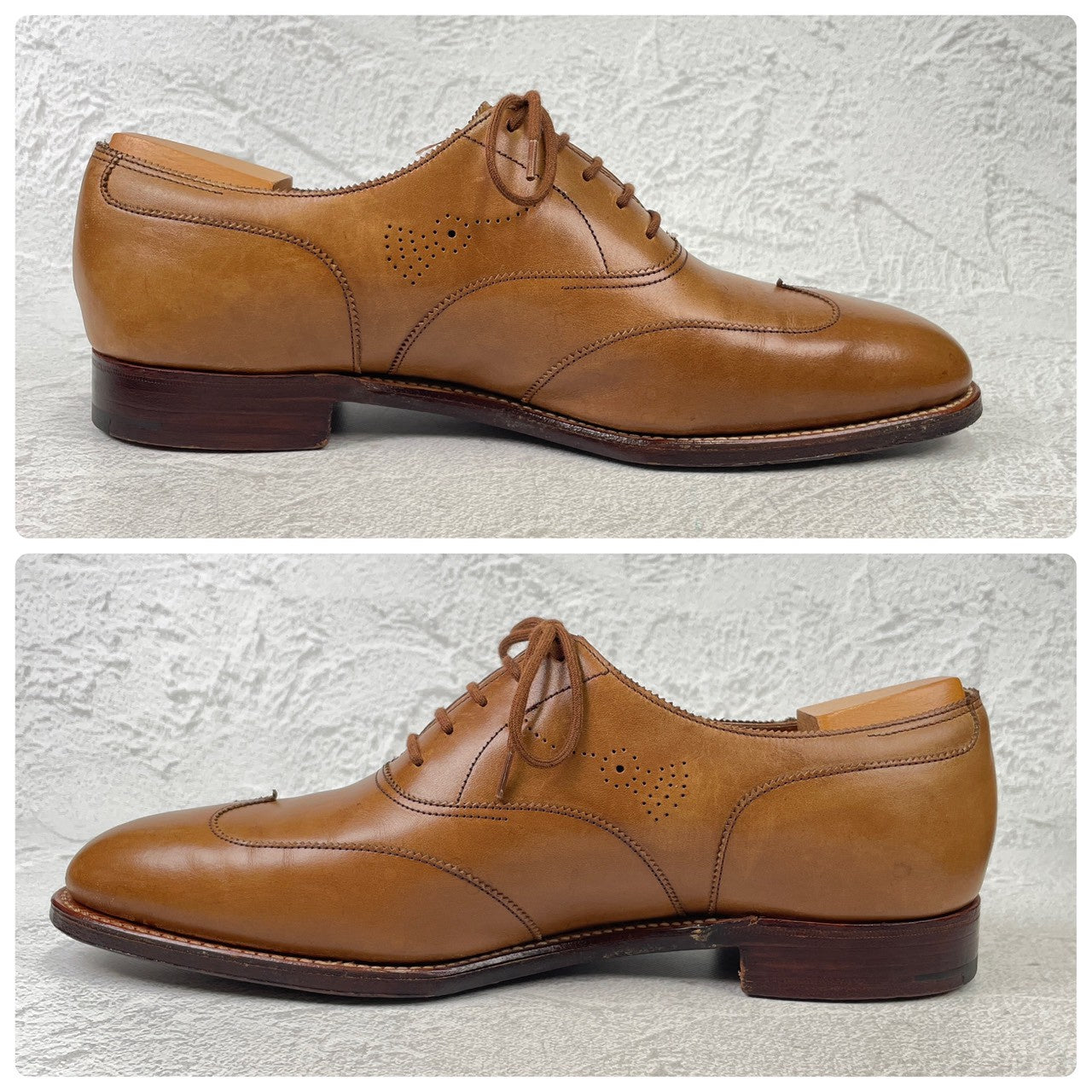 JOHN LOBB ジョンロブ 8695ラスト 内羽根 ウイングチップ 茶 ブラウン UK6.5 / 25.0cm【KI0003】