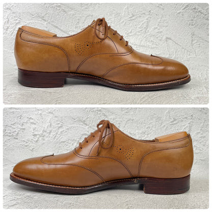 JOHN LOBB ジョンロブ 8695ラスト 内羽根 ウイングチップ 茶 ブラウン UK6.5 / 25.0cm【KI0003】