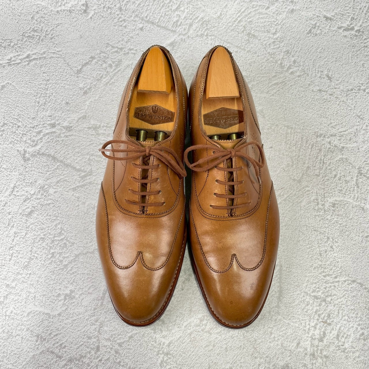 JOHN LOBB ジョンロブ 8695ラスト 内羽根 ウイングチップ 茶 ブラウン UK6.5 / 25.0cm【KI0003】