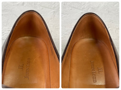 JOHN LOBB ジョンロブ 8695ラスト MATTA マッタ シングルモンク 茶 ブラウン UK7.5 / 26.0cm【KI0001】