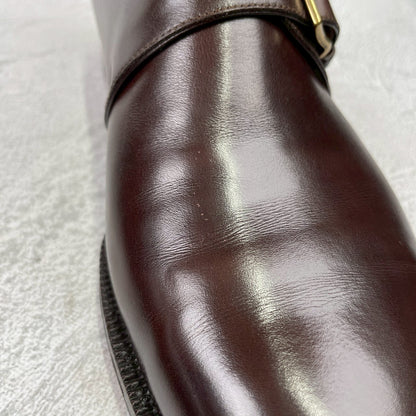 JOHN LOBB ジョンロブ 8695ラスト MATTA マッタ シングルモンク 茶 ブラウン UK7.5 / 26.0cm【KI0001】
