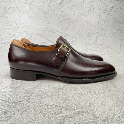 JOHN LOBB ジョンロブ 8695ラスト MATTA マッタ シングルモンク 茶 ブラウン UK7.5 / 26.0cm【KI0001】