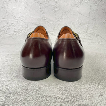 JOHN LOBB ジョンロブ 8695ラスト MATTA マッタ シングルモンク 茶 ブラウン UK7.5 / 26.0cm【KI0001】
