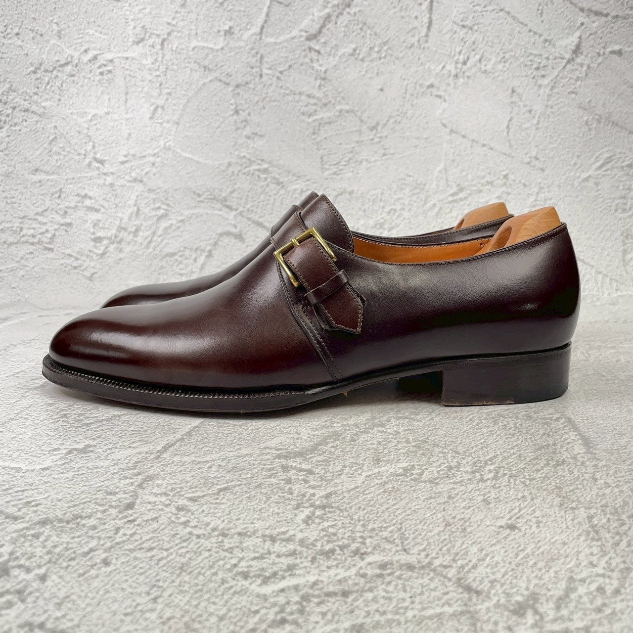 JOHN LOBB ジョンロブ 8695ラスト MATTA マッタ シングルモンク 茶 ブラウン UK7.5 / 26.0cm【KI0001】