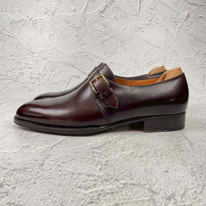 JOHN LOBB ジョンロブ 8695ラスト MATTA マッタ シングルモンク 茶 ブラウン UK7.5 / 26.0cm【KI0001】