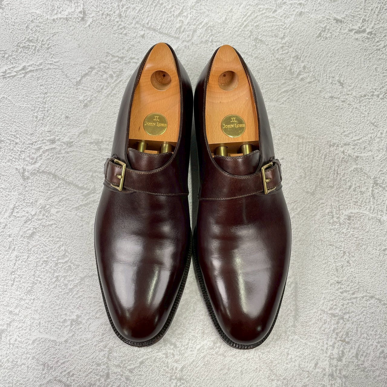 JOHN LOBB ジョンロブ 8695ラスト MATTA マッタ シングルモンク 茶 ブラウン UK7.5 / 26.0cm【KI0001】