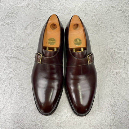 JOHN LOBB ジョンロブ 8695ラスト MATTA マッタ シングルモンク 茶 ブラウン UK7.5 / 26.0cm【KI0001】