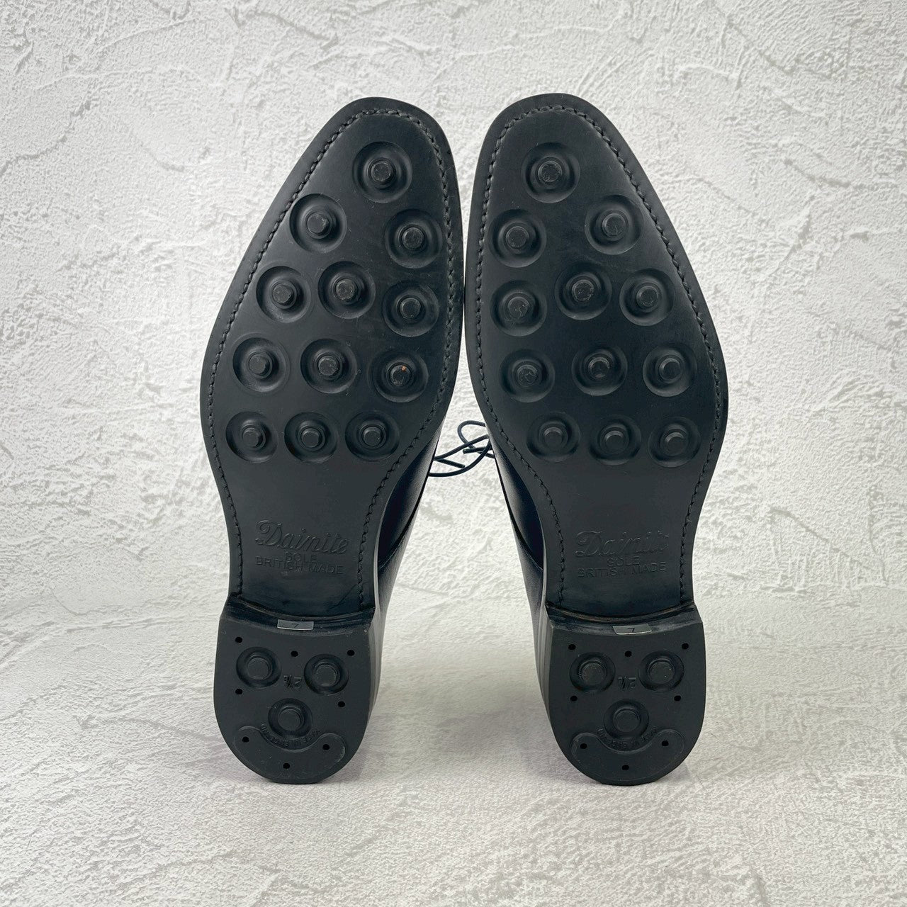 【未使用】OTSUKA 大塚製靴 外羽根 プレーントゥ ダイナイトソール 紺 25.0cm【KI0007】