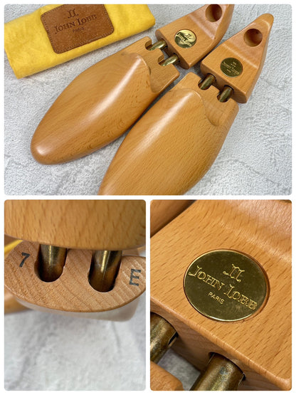 JOHN LOBB PARIS ジョンロブ パリロゴ LOPEZ ロペス コインローファー スエード 茶 UK7 / 25.5cm【KI0005】