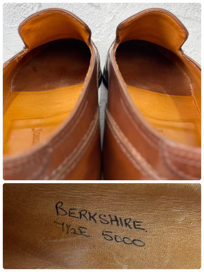 JOHN LOBB ジョンロブ BERKSHIRE バークシャー 5000ラスト ローファー スリッポン 茶 UK7.5 / 26.0cm【KI0004】