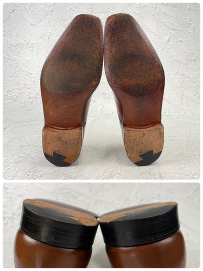 JOHN LOBB ジョンロブ BERKSHIRE バークシャー 5000ラスト ローファー スリッポン 茶 UK7.5 / 26.0cm【KI0004】