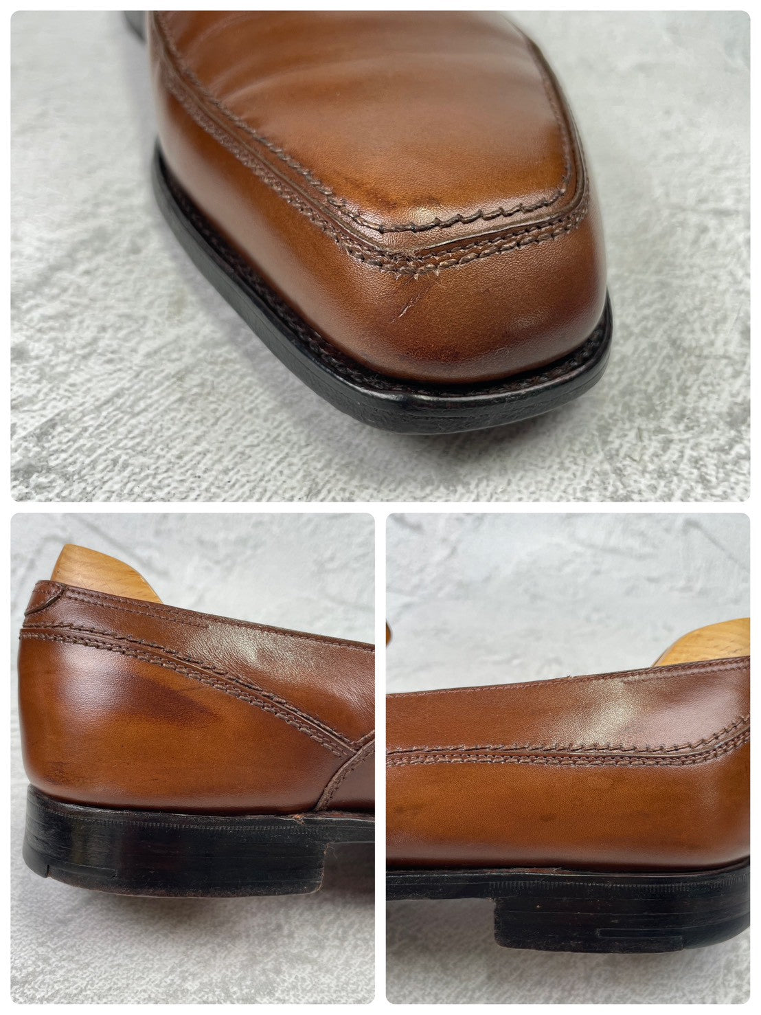JOHN LOBB ジョンロブ BERKSHIRE バークシャー 5000ラスト ローファー スリッポン 茶 UK7.5 / 26.0cm【KI0004】