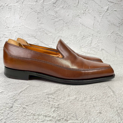 JOHN LOBB ジョンロブ BERKSHIRE バークシャー 5000ラスト ローファー スリッポン 茶 UK7.5 / 26.0cm【KI0004】