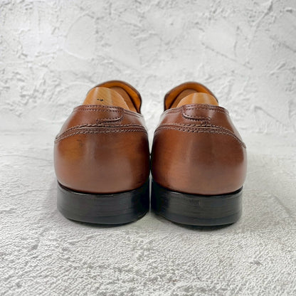 JOHN LOBB ジョンロブ BERKSHIRE バークシャー 5000ラスト ローファー スリッポン 茶 UK7.5 / 26.0cm【KI0004】